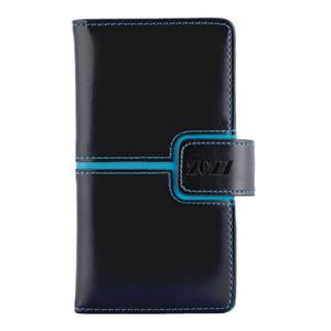 Diář MAGNETIC týdenní kapesní 2027 český - černá/tyrkysová