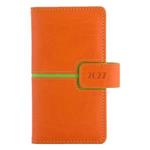 Diář MAGNETIC týdenní kapesní 2027 český - oranžová/zelená