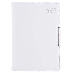 Diář METALIC denní B6 2027 - bílá