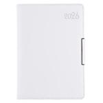 Diář METALIC týdenní B6 2026 - bílá 