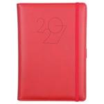 Diář POLY denní A5 2027 český - červená
