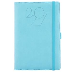 Diář POLY týdenní A5 2027 český - světle modrá