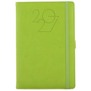 Diář POLY týdenní A5 2027 český - světle zelená
