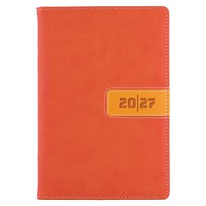 Diář RIGA denní A5 2027 český - oranžová