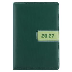 Diář RIGA týdenní A5 2027 český - zelená