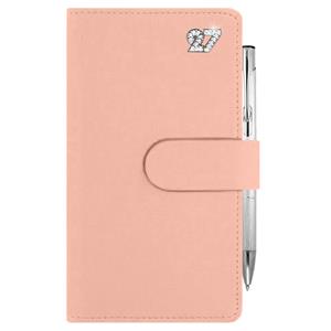 Diář SPLIT CRYSTAL týdenní kapesní 2027 český - světle růžová