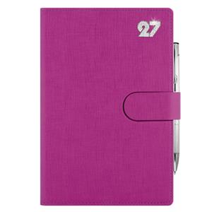 Diář SPLIT CRYSTAL týdenní speciál A5 2027 - fuchsiová