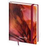 Diář týdenní B6 2026 Vario - Matragi Red s gumičkou