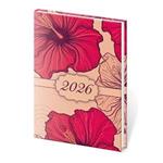 Diář týdenní kapesní A7 2026 Vario - Lyra Hibiscus