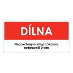 DÍLNA, plast 2 mm s dírkami 190x90 mm
