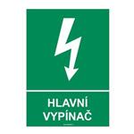 HLAVNÍ VYPÍNAČ,  plast 2 mm, A5
