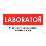 LABORATOŘ, plast 2 mm s dírkami 190x90 mm