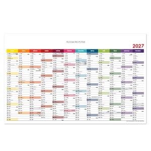 Nástěnný kalendář Plánovací mapa 2027 CZ - 100 x 63 cm - barevná