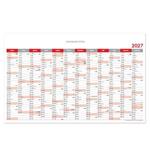Nástěnný kalendář Plánovací mapa 2027 CZ - 100 x 63 cm - červená