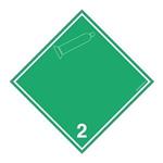 NEHOŘLAVÝ NEJEDOVATÝ PLYN Č.2 BÍLÝ SYMBOL, plast 2 mm s dírkami 100x100 mm