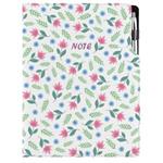 Notes DESIGN A4  čtverečkovaný - Jarní květiny