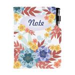 Notes DESIGN A5  linkovaný - Podzimní květiny