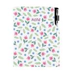 Notes DESIGN B5  čtverečkovaný - Jarní květiny