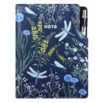 Notes DESIGN B6  linkovaný - modrá - vážký