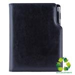 Notes GEP A5 tečkovaný - černá/černý vnitřek - recyklovaná koženka