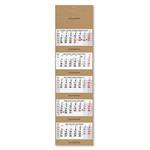 Pětiměsíční kalendář Kvinto Kraft skládaný český 2027 - šedý