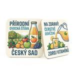 Pivní podtácky papírové  čtvercové 93 mm x 93 mm, oboustranný tisk - na zakázku