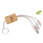Přívěsek USB na klíče s  redukcemi Jamie - světlé dřevo