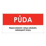 PŮDA, plast 2 mm s dírkami 190x90 mm