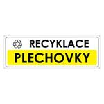 RECYKLACE - PLECHOVKY, plast 2 mm s dírkami 290x100 mm