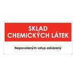 SKLAD CHEMICKÝCH LÁTEK, plast 2 mm s dírkami 190x90 mm