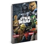 Spirálový blok A4 linkovaný -Star Wars - MIX 