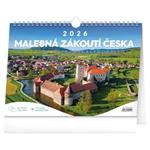 Stolní kalendář 2026 Malebná zákoutí Česka s extra velkým kalendáriem 