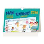Stolní kalendář 2026 - MAXI RODINNÝ plánovací kalendář s háčkem  
