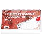 Stolní kalendář 2026 Plánovací řádkový 
