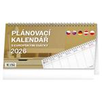 Stolní kalendář 2026 Plánovací s evropskými svátky 