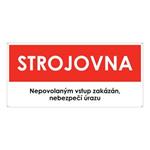 STROJOVNA, plast 2 mm s dírkami 190x90 mm