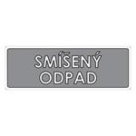 TŘÍDĚNÝ ODPAD - SMÍŠENÝ ODPAD, plast 2 mm s dírkami 290x100 mm