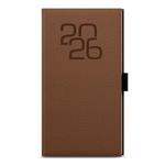 Týdenní diář 2026 Jakub Fabric kapesní - hnědá