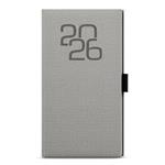 Týdenní diář 2026 Jakub Fabric kapesní - šedá