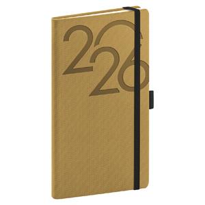 Týdenní diář 2026 kapesní Ajax - zlatá