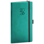 Týdenní diář 2026 kapesní Aprint Top - tyrkysová