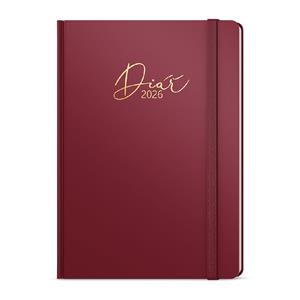 Týdenní diář 2026 Prokop Luxi B6 - bordó