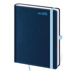 Týdenní diář B6 2025 Double Blue 