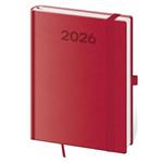 Týdenní diář B6 2026 Print Pop - malinová