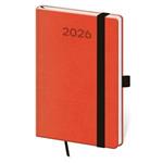 Týdenní kapesní diář 2026 Print Pop - oranžová