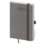 Týdenní kapesní diář 2026 Print Pop - šedá