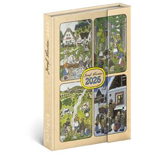 Týdenní magnetický diář 2026 B6 Josef Lada