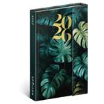 Týdenní magnetický diář 2026 B6 Monstera