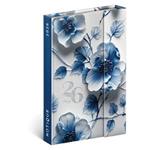 Týdenní magnetický diář 2026 B6 Porcelánový květ