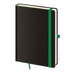 Zápisník A5 linkovaný - Black Green   
